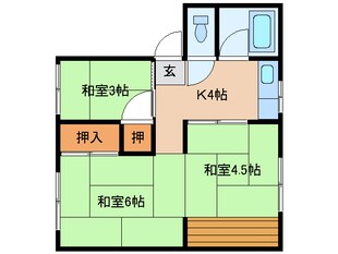 平田町駅 徒歩5分 1階の物件間取画像